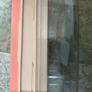 Pink and Clear Ice Containers